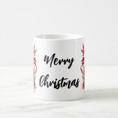 Helderrode Waterverf winterkardinaal vogel Koffiemok (Center)