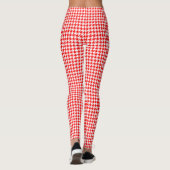 Helderrode witte hond leggings (Achterkant)