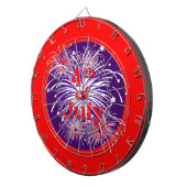 Helderrood, 4 juli Fireworks Celebration Dartbord (Voorkant Rechts)