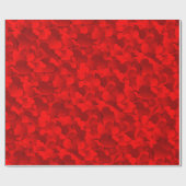 Helderrood-Bourgogne Heart-Valentijn Cadeaupapier (Vlak)