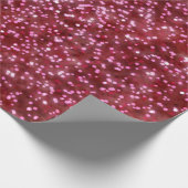  helderrood faux glitter ontwerp cadeaupapier (Hoek)