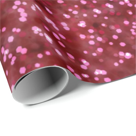  helderrood faux glitter ontwerp cadeaupapier (Rol Hoek)