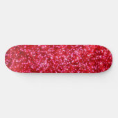  helderrood faux glitter ontwerp persoonlijk skateboard (Horizontaal)