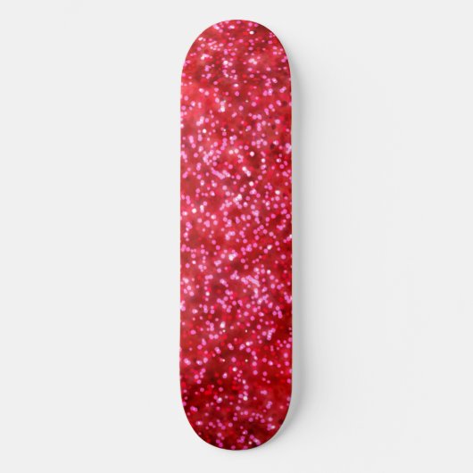  helderrood faux glitter ontwerp persoonlijk skateboard (Voorkant)
