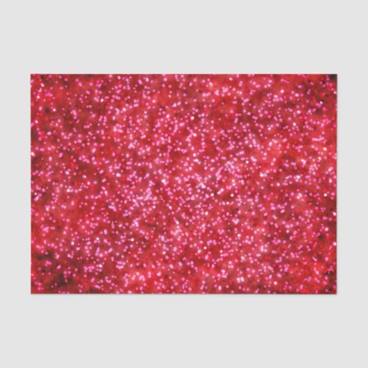 helderrood faux glitter ontwerp tissuepapier (Voorkant)