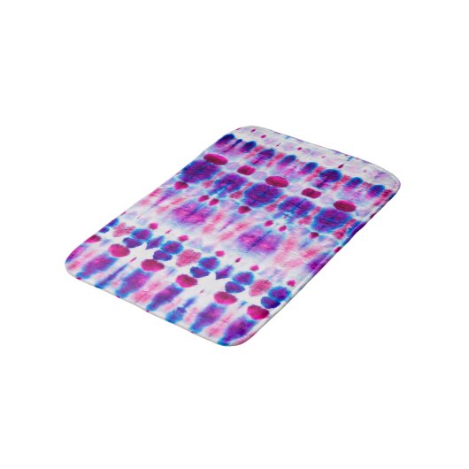 Helderrood Geel Abstracte Kunst Badmat (Gekanteld)