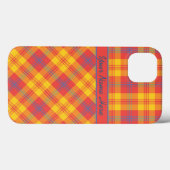 Helderrood, geel en blauw geruite iPad Mini Case (Achterkant (horizontaal))