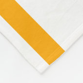Helderrood geel Sinaasappels randstrepen op wit Fleece Deken (Hoek)
