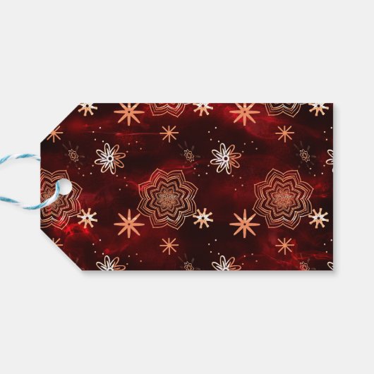 Helderrood gepersonaliseerd cadeau Label Cadeaulabel (Achterkant Horizontaal)