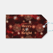 Helderrood gepersonaliseerd cadeau Label Cadeaulabel (Voorkant (Horizontaal))