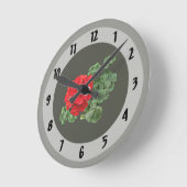Helderrood geranium ronde klok (Hoek)