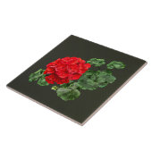Helderrood geranium tegeltje (Zijkant)