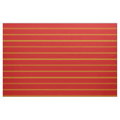 Helderrood, gouden streep design stof (Yard (91,4 cm))