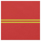 Helderrood, gouden streep design stof (Close Up)