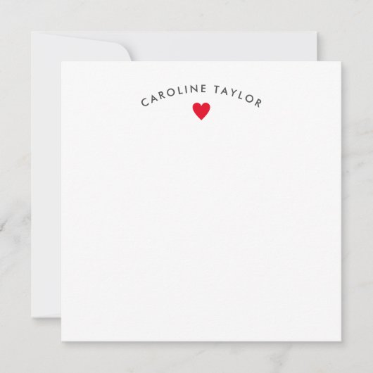 Helderrood hart en Stippen met een kaartje voor da (Voorkant)