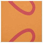 Helderrood hartenpatroon stof (Swatch)
