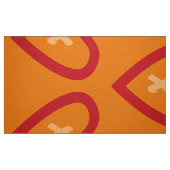 Helderrood hartmonogram stof (Fat Quarter)