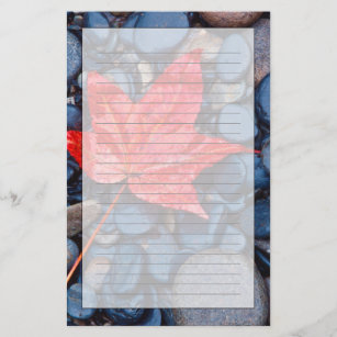 Helderrood Herfst Leaf Briefpapier