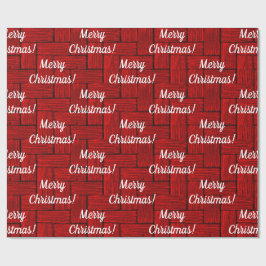 Helderrood kerstpapier cadeaupapier
