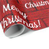 Helderrood kerstpapier cadeaupapier (Rol Hoek)