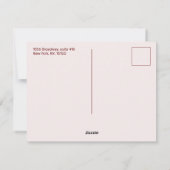 Helderrood met je kerstfoto feestdagenkaart (Achterkant)