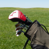 Helderrood op maat golfheadcover (Insitu)