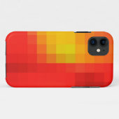 Helderrood Oranje en geel mozaïekpatroon Abstract Case-Mate iPhone Case (Achterkant (horizontaal))