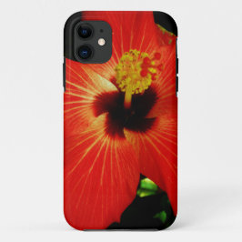 Helderrood Oranje Hibiscus Flower Case-Mate iPhone Case