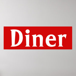 Helderrood Poster voor wandkunst