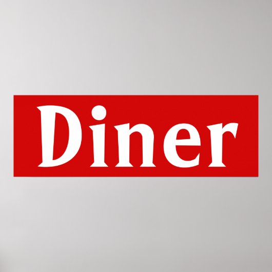 Helderrood Poster voor wandkunst (Voorkant)