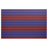 Helderrood, Royal Blue, Midnight Black Stipe Stof (Yard (91,4 cm))