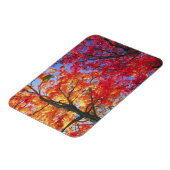 Helderrood, sinaasappel en geel Verlof van de herf Magneet (Linkerzijde)