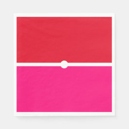 Helderrood Snoep Roze Wit Gebaseerde Kleurenblokke Servet