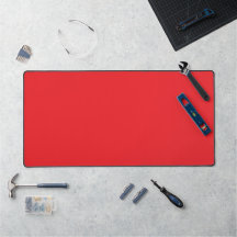 Helderrood Solid Color Desk Mat