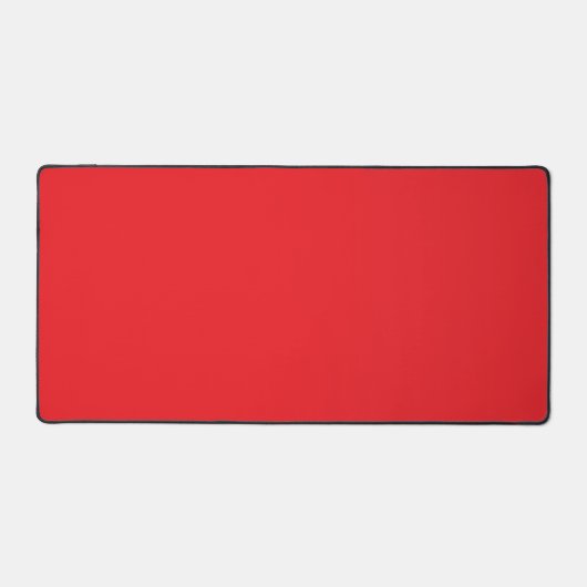 Helderrood Solid Color Desk Mat (Voorkant)