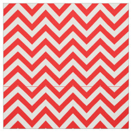Helderrood, wit LG Chevron ZigZag Patroon 12I Stof