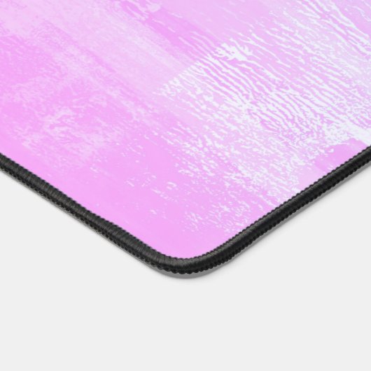 Helderroze Abstract geweven Bureaumat (Hoek)