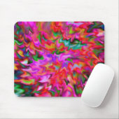 Helderroze Abstracte Muismat (Met muis)