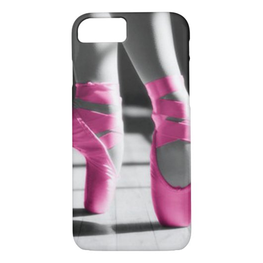 Helderroze balletschoenen Case-Mate iPhone case (Achterkant)