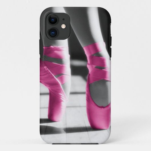 Helderroze balletschoenen Case-Mate iPhone case (Achterkant)