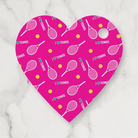 Helderroze bedankt voor je hartkloppingen bedankjes labels (Achterkant)