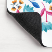 Helderroze blauwe Abstracte Florence Muismat (Hoek)