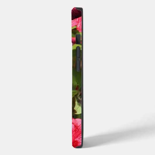 Helderroze bloemen Case-Mate iPhone case (Achterkant / Links)