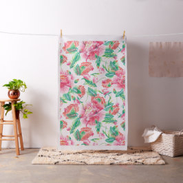 Helderroze bloemen naadloos patroon stof