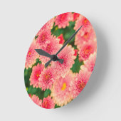 Helderroze bloemen ronde klok (Hoek)