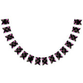 Helderroze bloemen vlaggetjes (Alle)