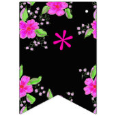 Helderroze bloemen vlaggetjes (Eerste vlag)