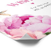 Helderroze bloemenadvies en wensen voor Passen get Poster (Hoek)