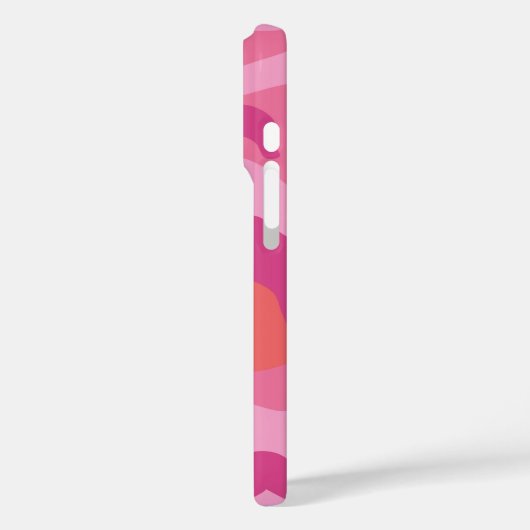 Helderroze Camoppatroon Case-Mate iPhone Case (Achterkant / Links)