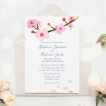 Helderroze Cherry Blossom Wedding